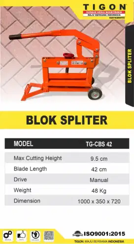 Jual Mesin.Potong paving Block Merk tigon TG-CBS42