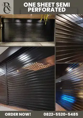 JUAL ROLLINGDOOR ONE SHEET SEMI PERFORATED