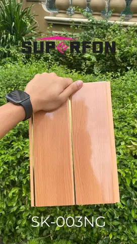 Taco Panel Superfon PVC Ceiling Woodgrain P. 4m / Langit-Langit Plafon