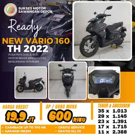 PROMO CASH KREDIT HONDA NEW VARIO 160 CBS TH 2022 UNIT MULUS GARANSI