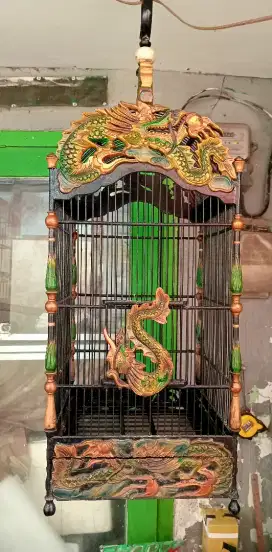 Sangkar ukir Naga uk 30