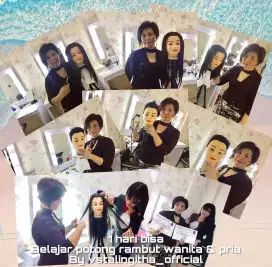 Belajar Potong Rambut 1 Hari Bisa private dirumah Anda