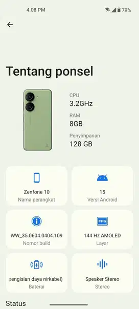 Asus Zenfone 10 Green
