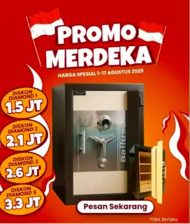 Brankas Tahan Api & Anti Bobol – Diskon 8% Hanya s/d 17 Agustus!