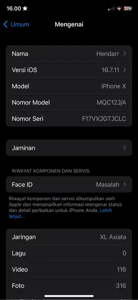 Iphone x 256 fulset