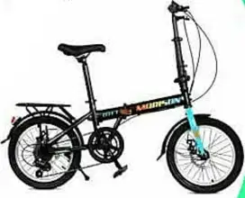 LIPAT 20inch Morison 8117 Disc Brake 7speed boncengan bagasi