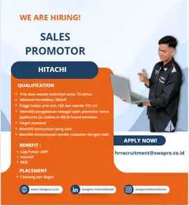 Sales Promotor Hitachi
