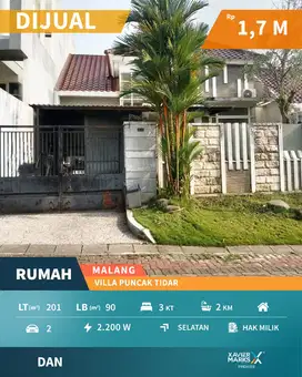 Dijual Rumah Luas Siap Huni di Villa Puncak Tidar VPT dekat Elpico