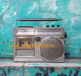 JVC tape kaset pita radio MW AM SW antik jadul kuno tua klasik