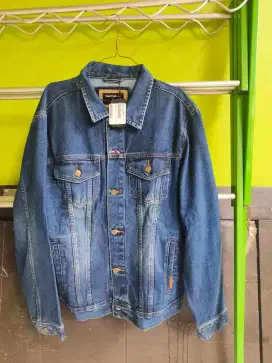 Jaket jeans merk HUSH PUPPIES ORI 100% size L