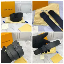Men Belt sabuk IKAT PINGGANG PRIA lv leather taiga black