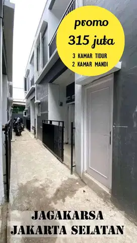 Rumah 2-lt Murah Meriah di Jagakarsa, Jakarta Selatan