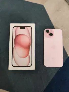 iPhone 15 128Gb Pink, Mulus 98% Garansi ibox