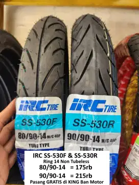 Ban Motor IRC Tubeless dan Tubetype/ Non Tubeless