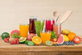 jus buah Dan Roti bakat