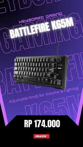Rexus Keyboard Gaming Battlefire K65M