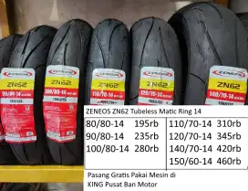 Zeneos ZN62 ZN77 ZN88 ZN91 ZN87 Milano Ban Motor Tubeless