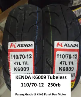 Kenda K6009 K6039 Primax SK01 SK03 SK06 SK68 Ban Motor Tubeless