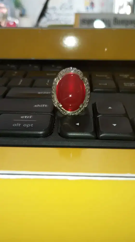 cincin batu akik red baron pacitan HQ Jawa Timur