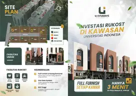 DI JUAL RUMAH KOS 11 KAMAR FULL FURNISH DI DEKAT KAMPUS UI DEPOK