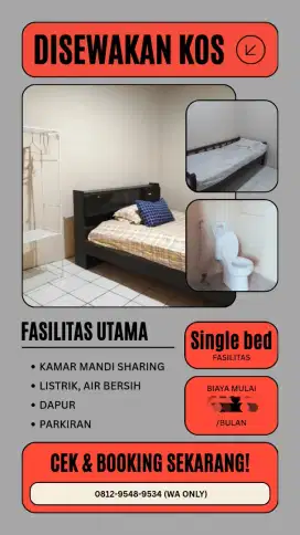 KOST PRIA STRATEGIS KEBON JERUK JAKBAR
