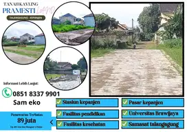 Tanah dijual di tengah kota kepanjen lingkungan di dalam area perumaha