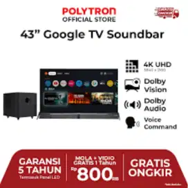 tv led polytron 43 inch