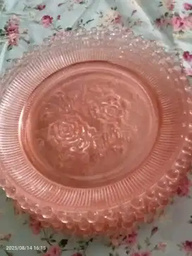Piring kue kaca eks pajangan