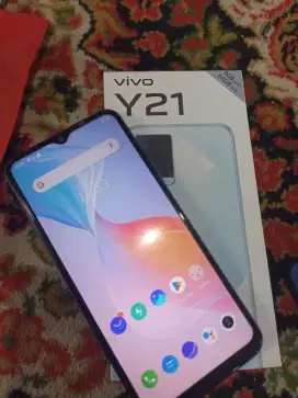 Vivo y21 ram 4/64 sidik samping (fullset)