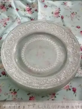 Piring kue kaca eks pajangan