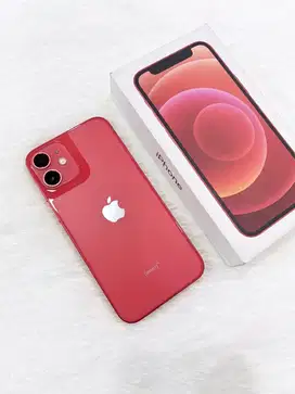 Iphone 12 mini 128gb red, resmi iBox (like new)