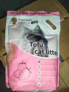 Si Jual Pasir Kucing Tofu 7 Liter / 2,5 Kg merk LITTLE BOS,