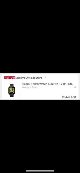 XIAOMI ACTIVE JAM TANGAN