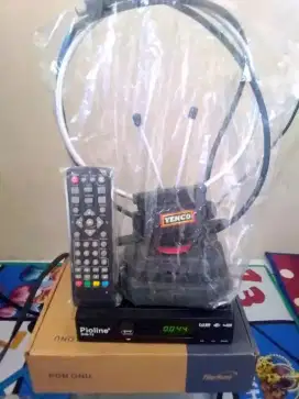 STB TV SET TOP BOX FULLSET DAN ANTENA INDOOR SEPAKET NORMAL