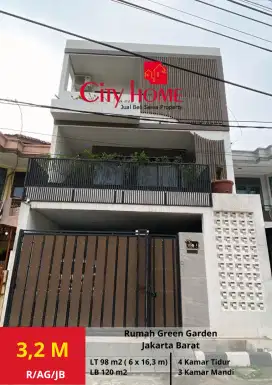 Dijual Rumah 4BR di Green Garden Kebon Jeruk