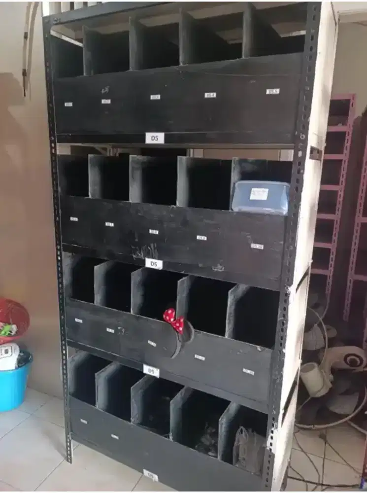 RAK BESI SIKU LUBANG 5 SUSUN MURAH