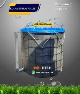 Kolam Terpal Bundar / Kolam Terpal Bioflok / Kolam Terpal Bulat