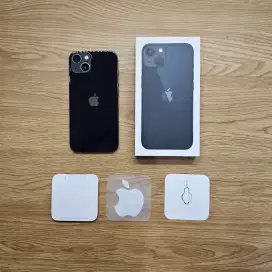 iPhone 13 128GB Mid Night– Mulus, Fullset Original Resmi iBox