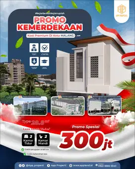 Dijual Smart Kost Modern 2 kamar Dekat kampus UMM Malang