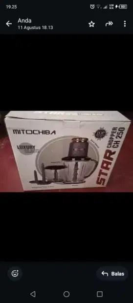 Jual Chopper mitochiba ch 250 new