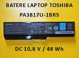 BATERE LAPTOP TOSHIBA MODEL NO: PA3817U-1BRS