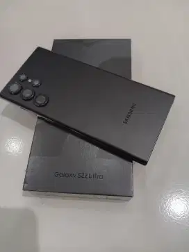 Samsung Galaxy S22 Ultra Black Ram 12/256gb Lengkap Mulus