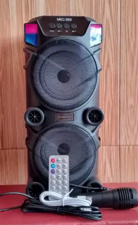 Speaker bluetooth + karaoke lengkap mic