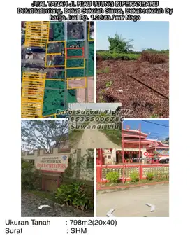 Jual tanah jl.riau ujung dipekanbaru