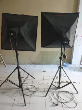 Lampo sobbox buat foto studio