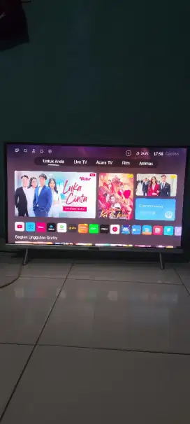 Jual tv coocaa smart android 32inch fullset plus antena luar