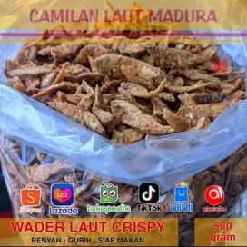 Ikan Wader Crispy Kripik Kerupuk Camilan Laut Madura Teman Santai