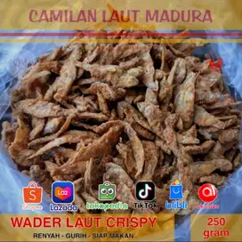 Camilan Laut Madura Ikan Wader Crispy Kripik Snack Oleh-oleh