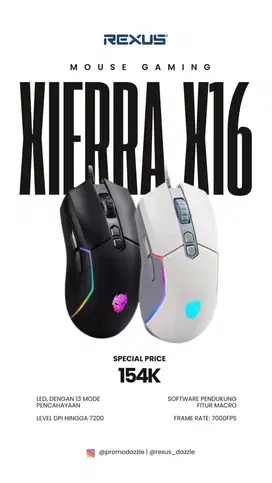 Rexus Mouse Gaming Xierra X16