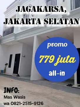 JAKARTA SELATAN Rumah 2-lantai Minimalis Free SHM